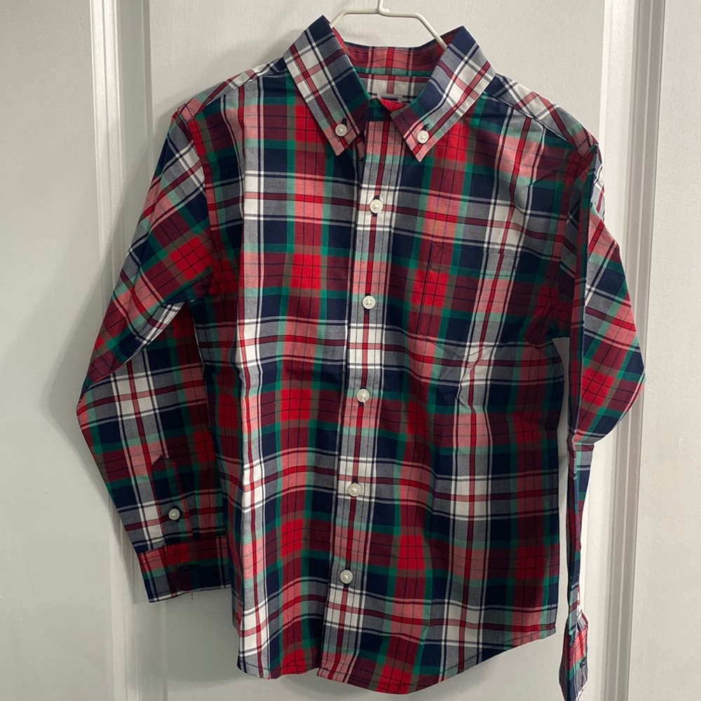 Janie and Jack boys Christmas dress shirt. NWT. Size 5